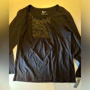NWT black long sleeve xl shirt